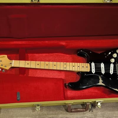MyDream Stratocaster Custom Built -Heavy Relic Black CBS Hepcat 69 image 5
