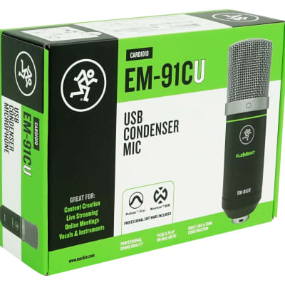 Mackie EM-91CU USB Condenser Recording Zoom Podcast Microphone Mic+Shockmount image 9