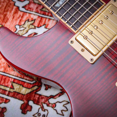 GIBSON USA Les Paul Standard Double Cutaway Plus "Trans Red + Rosewood" (2005) image 6