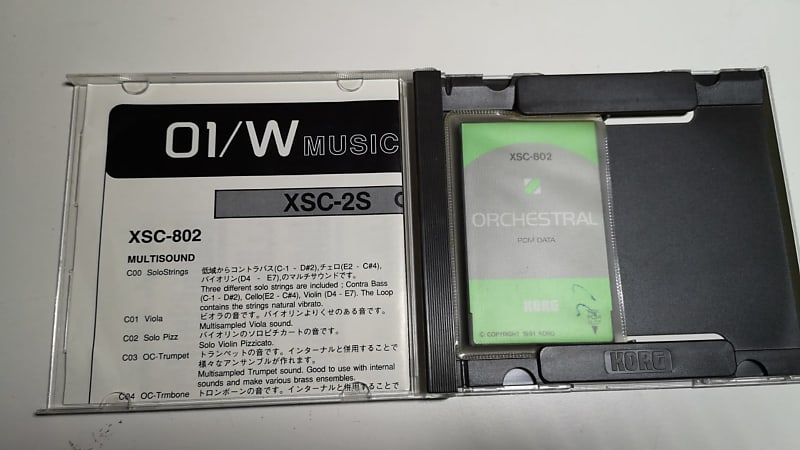 XSC-1S BEST OF M&T (KORG 01/W用カード) XSC-1S BEST OF M&T (KORG 01/W用カード) XSC-1S BEST OF M&T (KORG