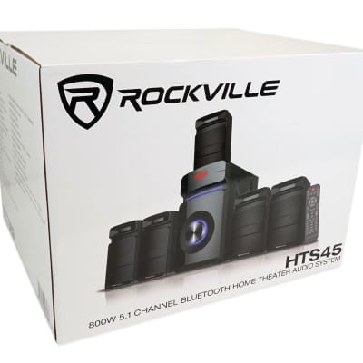 Rockville HTS45 800w 5.1 Channel Bluetooth Home Theater Audio | Reverb