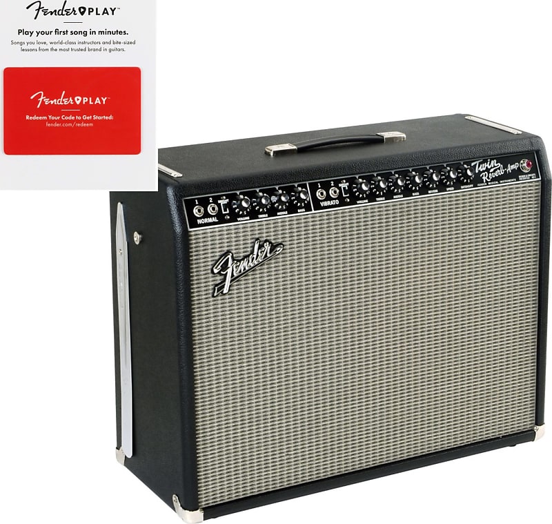 Fender '65 Twin Reverb Electric Guitar Tube Combo Amp, Black Reverb