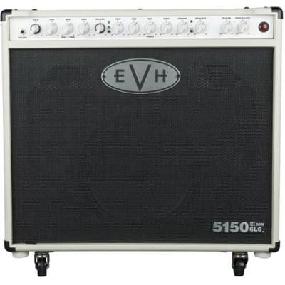 EVH 5150III 50-Watt Amplifier with 6L6 112 Power Tube and 12  Speaker, 120V, Ivory image 1