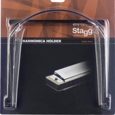 Stagg Model HAH-800 Hands Free Chrome Harmonica Holder - For Almost Any Harp image 5