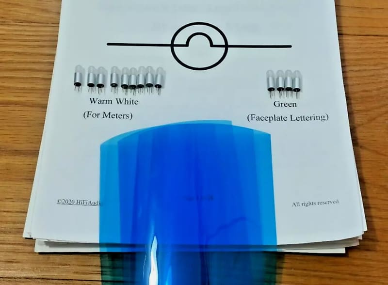 McIntosh MC500 bulbs lamps lights  			