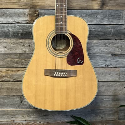 (17660) Epiphone DR-212 12-String Acoustic Guitar 2010s - Natural image 3