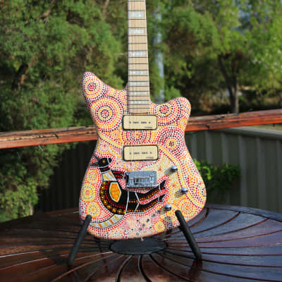 Orzani Australian Indigenous Art Guitar 2022 Australian Indigenous Art image 2