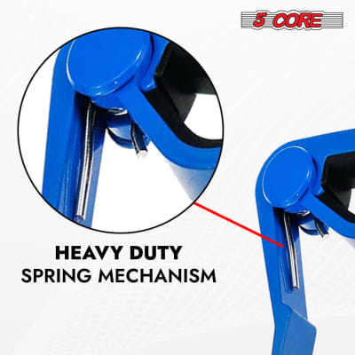 5 Core Capo Acoustic Electric Guitar 6 String Kapo Quick And Easy Adjustment Classic Clip For Banjo Mandolin Or Ukulele Capotraste Para Guitarra image 8