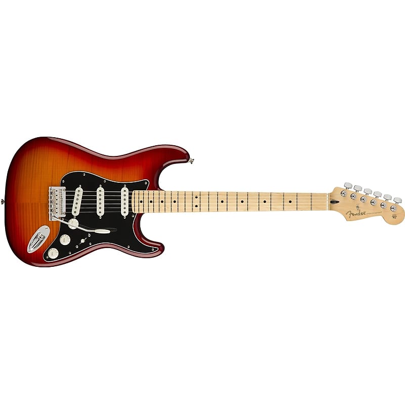 Player Stratocaster Plus Top Electric Guitar, With 2-Year Warranty, Aged  Cherry Burst, Maple Fingerboard
