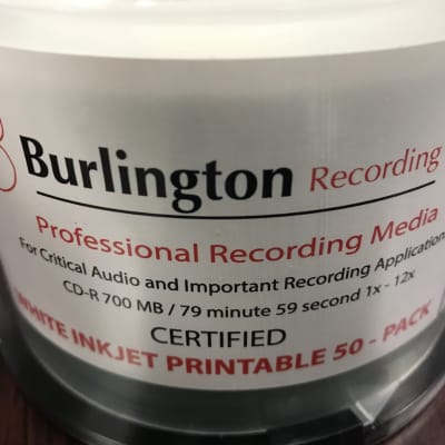 CARTON of Burlington Recording1/4x3600'Extended MASTER Series Reel To Reel  Tape 10.5Hub/Pancake 1M