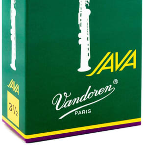 Vandoren SR3035 Java Series Soprano Saxophone Reeds - Strength 3.5 (Box of 10)