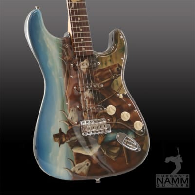 2011 Fender Custom Cowboy & Cattle Strat NOS Todd Krause Masterbuilt Hand Painted by Dan Lawrence NEW! image 4