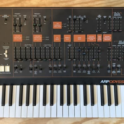 Korg ARP Odyssey Rev3 37-Slim Key Duophonic Analog Synthesizer 2015 - Present - Black/Orange