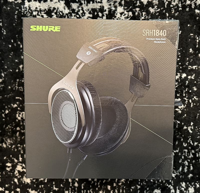 Shure SRH1840 Open-back Mastering Studio Headphones Aluminum Black  			