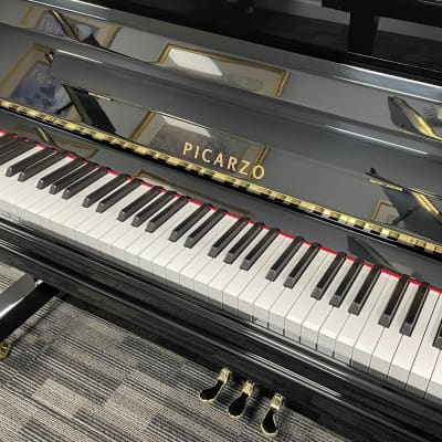 New Picarzo P-121 48" Upright Piano in Polished Ebony, Walnut Or Mahogany image 5