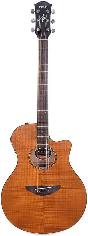 Yamaha APX600FM Flame Maple Acoustic-Electric Guitar  - Amber image 1