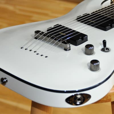 SCHECTER Demon 7 Vintage White / 7-String Electric Guitar image 4