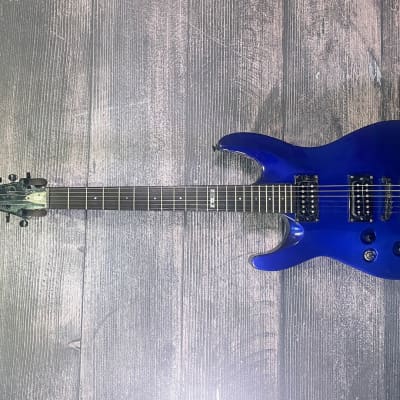 Left Handed ESP Ltd H-100 2007, Korea, Blue, Two Humbuckers, Gig