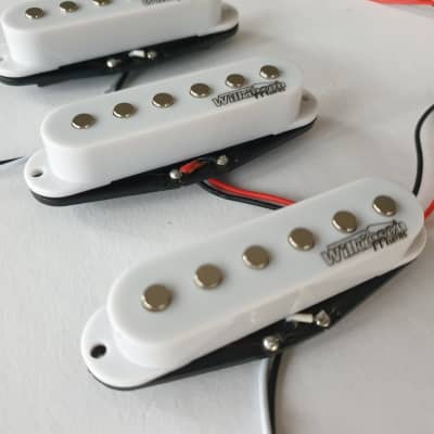 Wilkinson stratocaster MWHS high output ceramic guitar pickups set white image 2