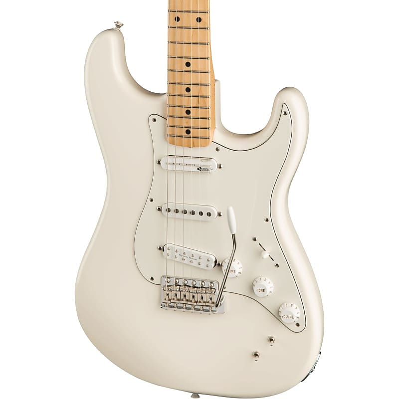 Fender EOB Stratocaster Electric Guitar Olympic White image 1