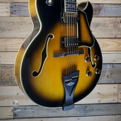 Ibanez George Benson LGB300 Hollowbody Guitar Vintage Yellow Sunburst w/ Case image 1