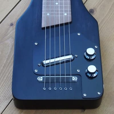Woodsville Chicago 51 Lap Steel - Black, with Padded Gig Bag image 6