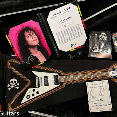 Gibson Custom Shop Kirk Hammett 1979 Flying V Ebony Murphy Lab Replica Aged Chrome Ebony (167) image 8