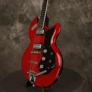 Gretsch ASTRO-JET model 2126 w/original strap, polish cloth, and manual 1965 Red image 4