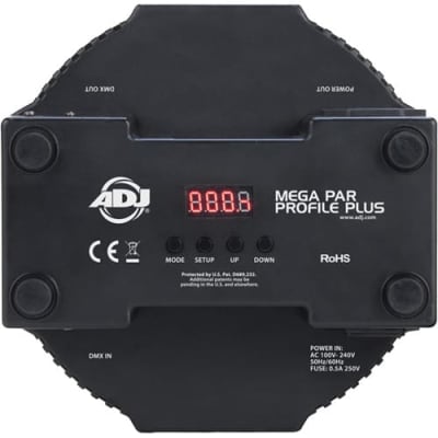 American DJ Mega Flat Pak Plus - 4x Mega Par Profile Plus LED Pars, 3x DMX Cable, & Bag image 8