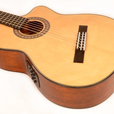 Agile Renaissance Classical 62527 EQ CUT NA 6 String Acoustic Multiscale Guitar image 5