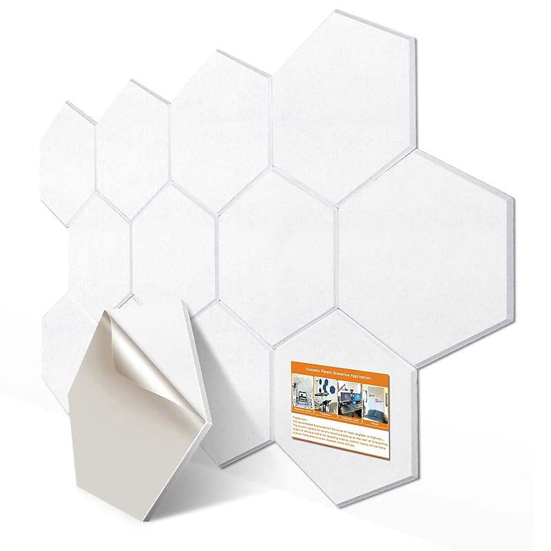 12 Pack Self Adhesive Hexagon Acoustic