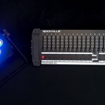 Rockville ROCKFORCE W4 384 Channel Wireless DMX Lighting Light  Controller+MIDI