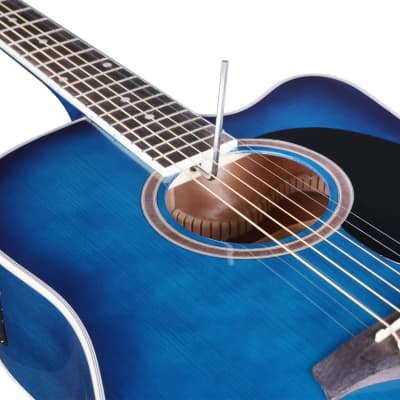 Artist LSPCTB Blue Beginner Acoustic Guitar Pack With Cutaway image 8