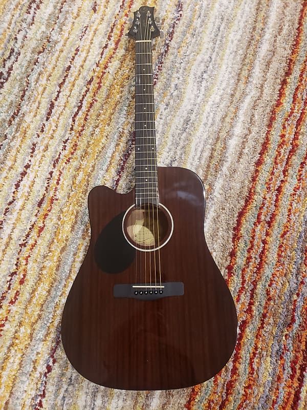 Samick Greg Bennett D-1CE/LH/N Natural Mahogany image 1