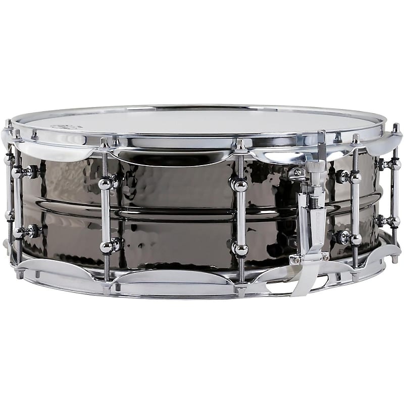 Ludwig LB416KT Hammered Black Beauty 5x14" Brass Snare Drum with Tube Lugs image 2