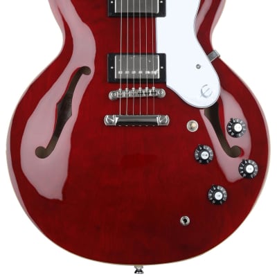 Epiphone Noel Gallagher Riviera Semi-hollow Electric Guitar - Dark Red Wine image 1
