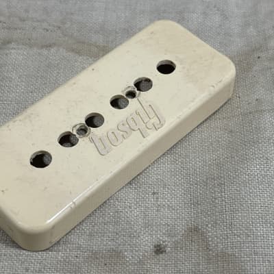 Vintage 1971-1972 Gibson Embossed Logo '58 (54) Les Paul Goldtop P-90 Pickup Cover #1 Rare image 4