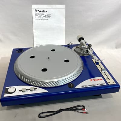 Vestax PDX-a1s Direct Drive Turntable Blue / Silver w/ Stanton 500