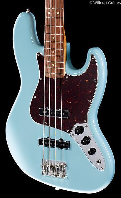Fender Vintera '60s Jazz Bass Daphne Blue Bass Guitar - MX20131693-8.95 lbs image 1