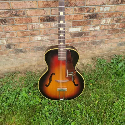 1940's Harmony Made Marwin Jewel Archtop Acoustic Guitar Great Player & Sound With Case image 1
