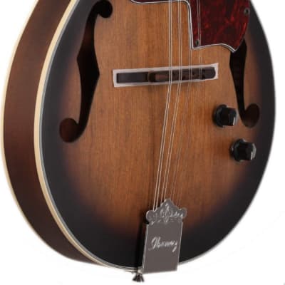 Ibanez M510E A Style Acoustic-Electric Mandolin Open Pore Vintage Burst image 3