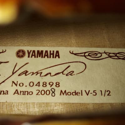 Yamaha J. Yamada V-5 sized 1/2 violin 2008, with case & bow image 2