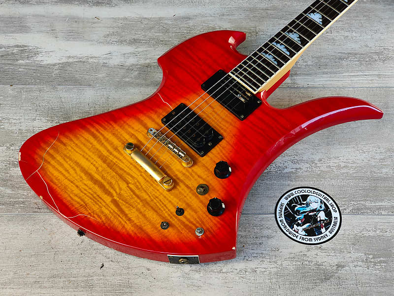 2002 Burny Hide (X Japan) MG-130S Mockingbird w/Sustainer (Cherry Sunburst)