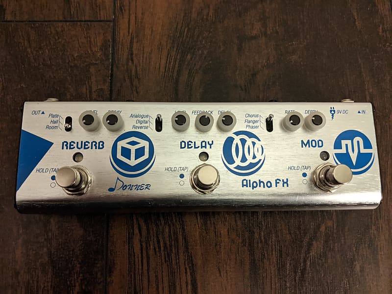 Donner Alpha FX multieffects pedal Reverb, Delay, Reverb