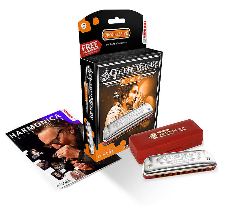 Hohner 542PBX-D Golden Melody Harmonica Boxed Key of D image 1