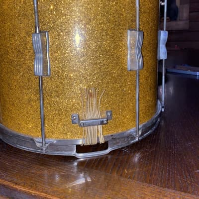 WFL Parade snare 1940’s-1950’s - Gold Sparkle image 8