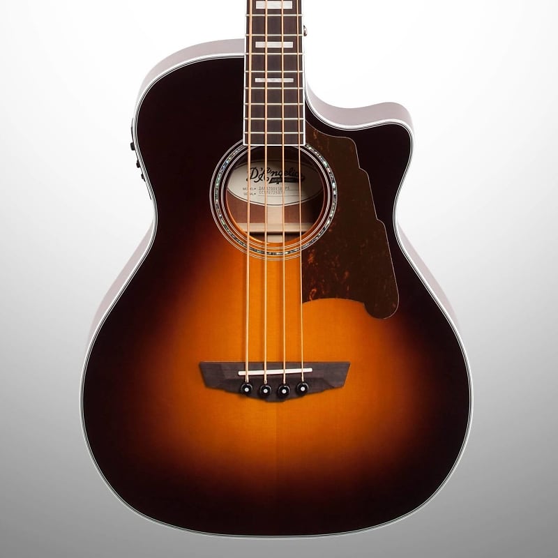 D'Angelico Premier Mott Grand Auditorium Cutaway Acoustic Bass with Electronics image 3