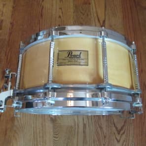 Pearl 14 X 6.5 Free Floating All Maple Shell Snare Drum, Die Cast