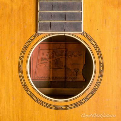 Vintage 1910s-20s Lyon & Healy Lakeside Acoustic Parlor Guitar with Brazilian Rosewood image 3