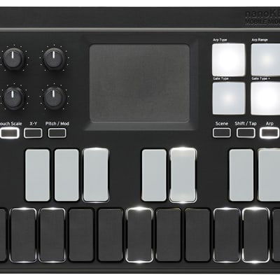 Korg nanoKEY Studio Mobile MIDI Controller Keyboard Black | Reverb